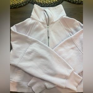 *SOLD* lavender dew scuba half zip funnel neck.